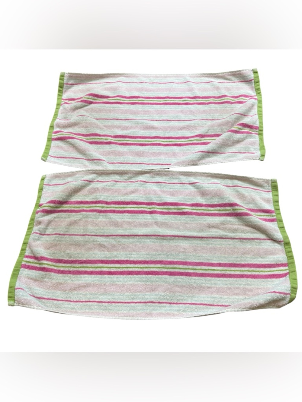 Lot of two Pottery Barn Kids‎ Striped Hand Towels